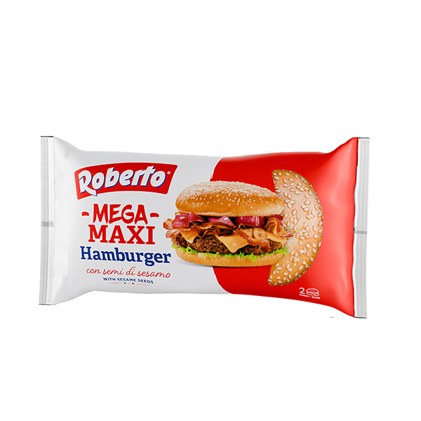 Mega Maxi Hamburger con semi di sesamo