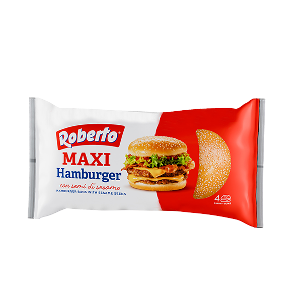 Maxi Hamburger con semi di sesamo