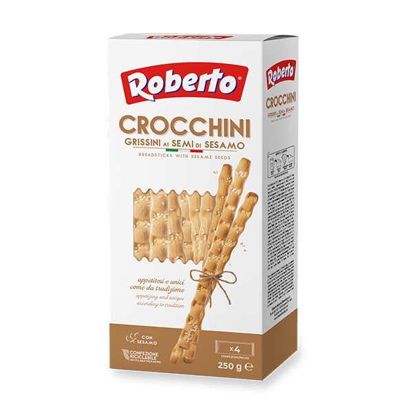 Crocchini Breadsticks with sesame seeds