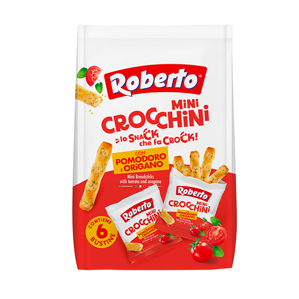 Aperitivo sfizioso con mini crocchini con pomodoro e origano multipack