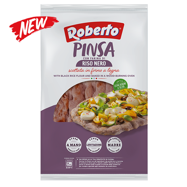 PINSA WITH BLACK RICE FLOUR